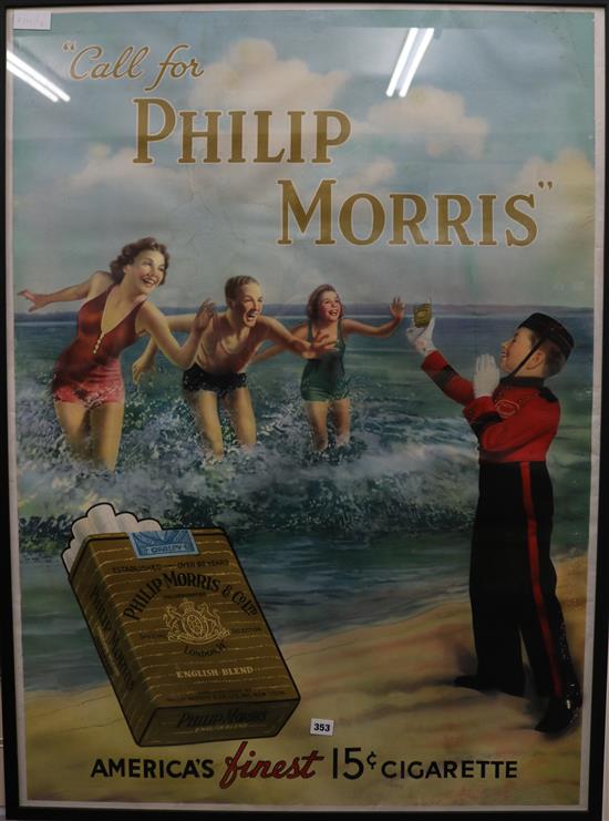Call for Philip Morris Advertising poster, 111 x 81cm